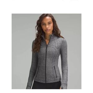 Lululemon Define Jacket Heathered Gray Tumbholes full zip size 4